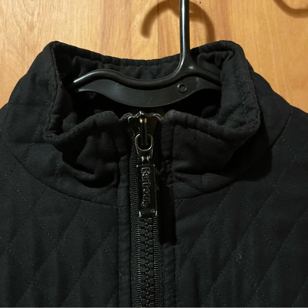 Barbour black quilted double-zip jacket - Picture 4 of 10